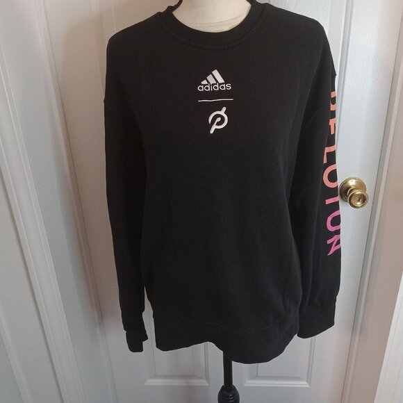 adidas Tops - Peloton Adidas Collaboration Black Women‎ Crew Neck Sweatshirt Size Medium